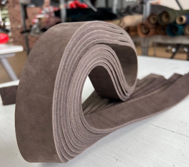 Ременные заготовки (Горький шоколад) , без  финишем, 120-130 см