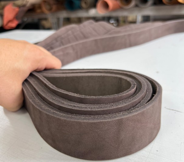 Ременные заготовки (Горький шоколад) , без  финишем, 120-130 см